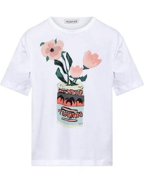 Munthe Balwin Graphic-Print T-Shirt - White