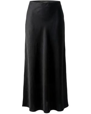 Toccin Heidi Bias Slip Long Skirt - Black
