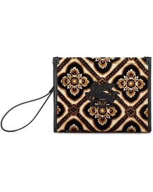 Etro Handtasche Mit Jacquardmuster - Schwarz