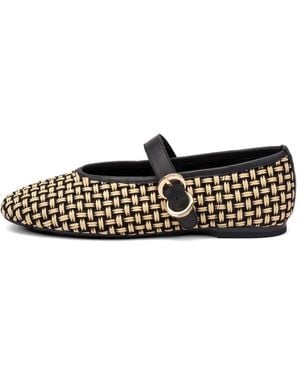 Frau Two-Tone Ballet Flats - White