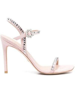 Stuart Weitzman Gemcut 100Mm Sandals - Pink