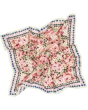 Bimba Y Lola Floral-Print Scarf - Pink