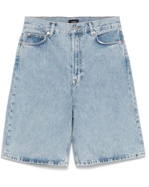 Wardrobe NYC Low-Rise Denim Shorts - Blue