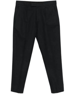 ZEGNA Pressed-Crease Trousers - Black