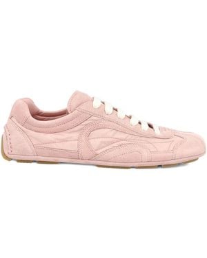 Prada Sneaker Montecarlo Re-Edition 2005 Aus Wildleder Und Re-Nylon - Pink