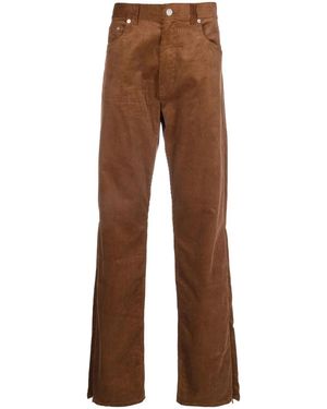 VTMNTS Straight-Leg Corduroy Trousers - Brown