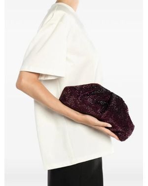 Twentyfourhaitch Mirach Strass Clutch Bag - Natural