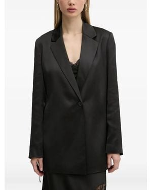 Karl Lagerfeld Single-Breasted Blazer - Black