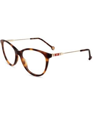 Carolina Herrera Cat-Eye Glasses - Brown