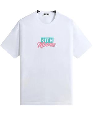 Kith Miami Classic Logo Short-Sleeve T-Shirt - White