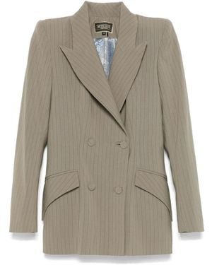 MITILIANE COUTURE Sakko Mit Nadelstreifen - Natur