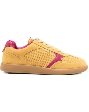 Liu Jo Cutout Leather Trainers - Yellow