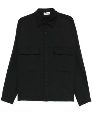 Imperial Flap-Pocket Shirt Jacket - Black