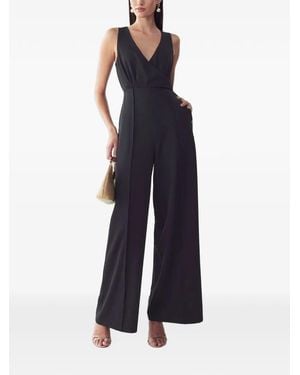 Willa Justina Wrap-Style Pintuck Jumpsuit - Blue