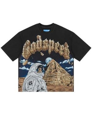 Godspeed Sphinx Guardian T-Shirt Mit Grafischem Print - Schwarz