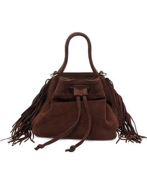 Vic Matié Sense Fringe-Detail Shoulder Bag - Brown