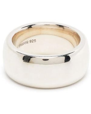 MAOR Chunky-Band Polished-Finish Ring - White