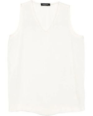 Fabiana Filippi V-neck Sleeveless Top - ホワイト