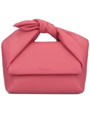 JW Anderson Twister Schultertasche mit Schleifendetail - Pink
