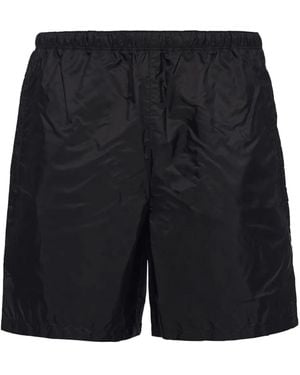 Prada Costume Da Bagno Con Logo - Nero