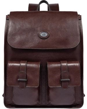 The Bridge Leather Backpack - Brown