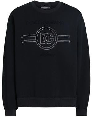 【送料&関税込】Dolce & Gabbana Logo Print Sweatshirt Dolce & Gabbana Logo print sweatshirt - Black | G9AHSTG7J6CN0000