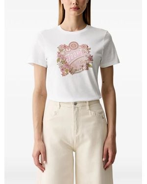 Joop! Floral-Print T-Shirt - White