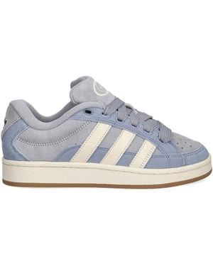 adidas Suede Three-Stripe Sneakers - Blue