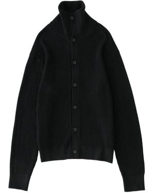 Studio Nicholson Oran Ribbed Cardigan - Black