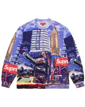 Supreme Skyline Sequin Top - Blue