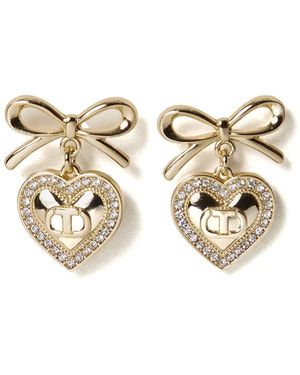 Twinset Heart Oval T ピアス - メタリック