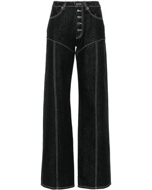 Marine Serre Moon Denim Jeans - Black