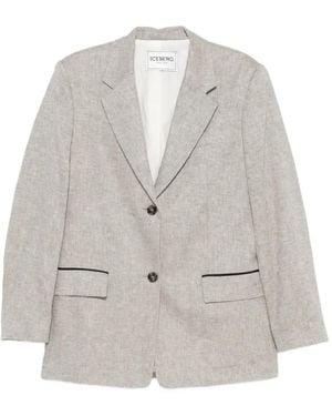 Iceberg Single-Breasted Blazer - White