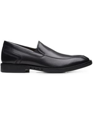 Clarks Un Hugh Step Leather Loafers - White