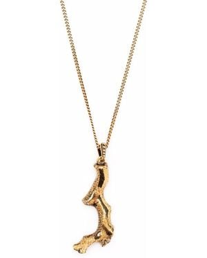 McQueen アレキサンダー・マックイーン コーラル ペンダント ネックレス - メタリック