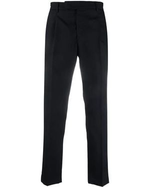 PT Torino Straight-Leg Tailored Trousers - Blue