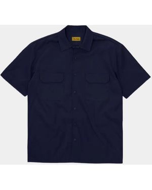 Fortela Hap Short-Sleeve Twill Shirt - Blue