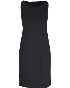 Akris Sheath Crepe Minidress - Black