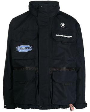 Aape By A Bathing Ape Logo-Print Lightweight Jacket - Black