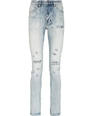Ksubi Van Winkle Fire Patch Punk Blu Skinny Jeans