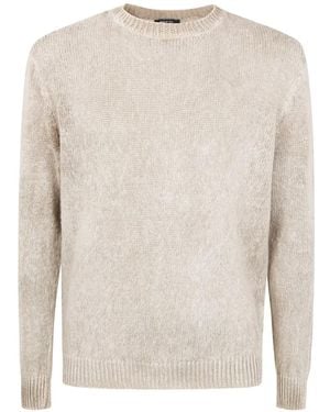 Avant Toi Crew-Neck Jumper - White