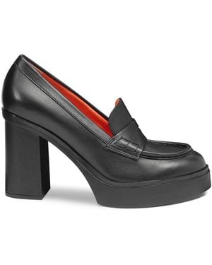 Santoni ブロックヒール パンプス - ブラック