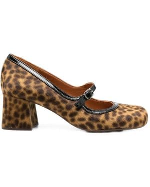Chie Mihara Mumma49 Leopard-Print Pumps - Brown