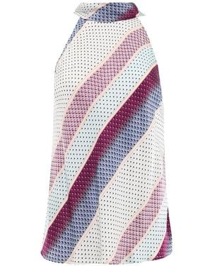 CHRISTY LYNN Kelly Striped Blouse - White