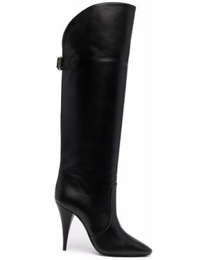 Saint Laurent Knee-High 110Mm Harper Boots - Black