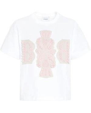 Barrie Logo-Patch Cotton T-Shirt - White