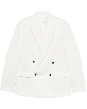 Frankie Shop Double-Breasted Blazer - White