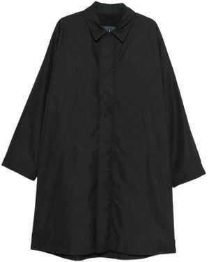 Herno Button-Fastening Coat - Black