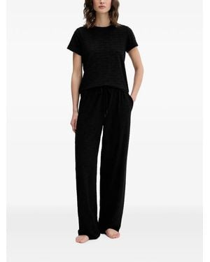 DKNY Pigiama Con Logo - Nero