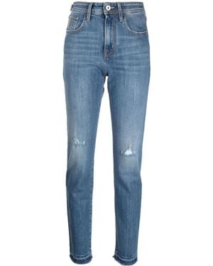 Jacob Cohen Jeans Dritti Con Effetto Vissuto - Blu